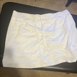 White Mini Skater Skirt for Resort Wear